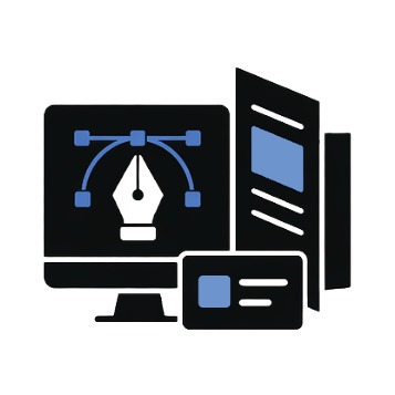 Get graphic design services such as brochures, business cards, logos, and more.