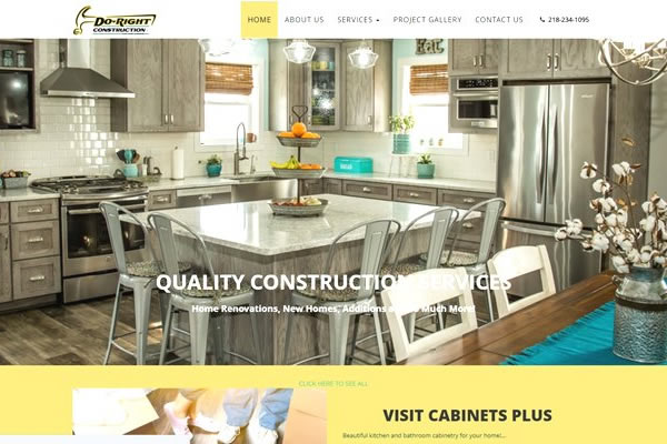 Show off your building creations with a construction website from Simple Website Creations.