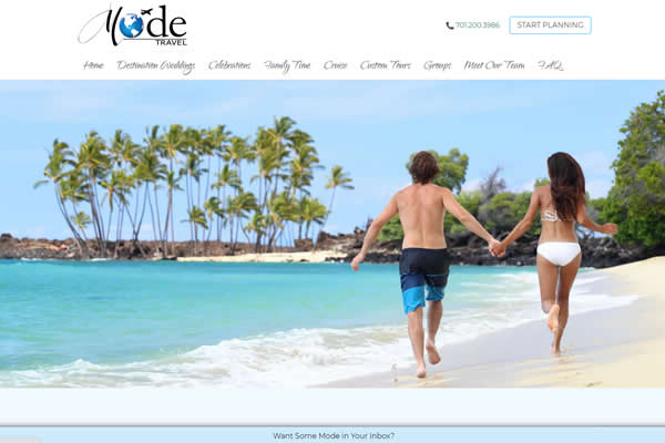Websites for travel agencies.