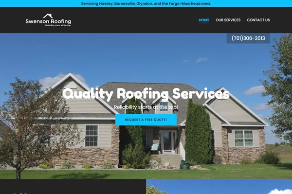 Websites for roofing companies.