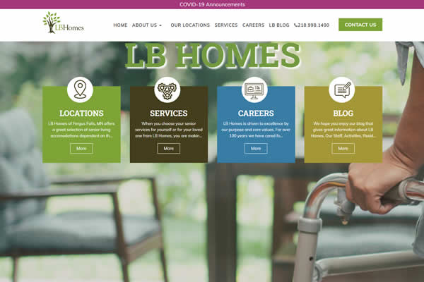 Senior Living Facility websites