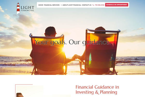 Websites for financial services.